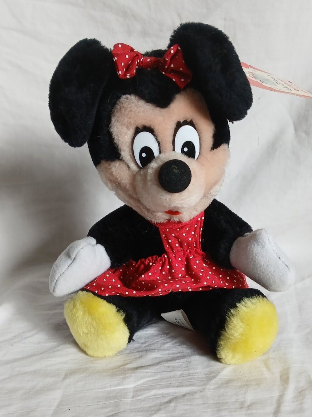 Vintage Disneyland DisneyWorld Old School Minnie Mouse Plush, With Tags, 1984